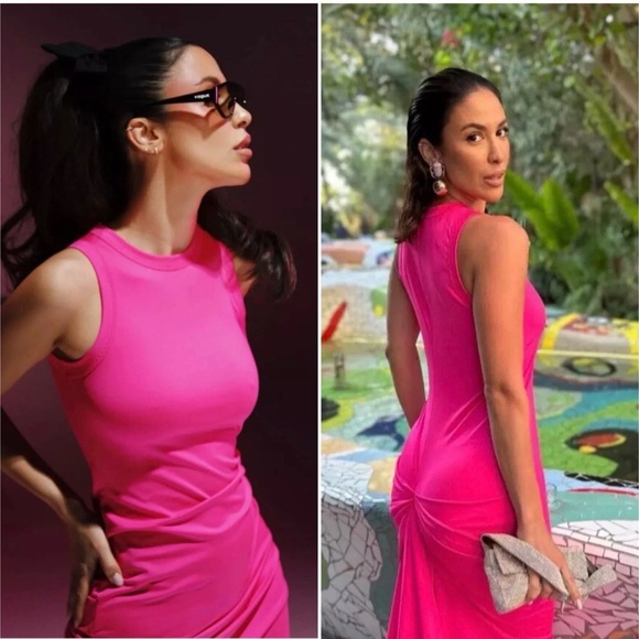 H&M Vibrant Pink Maxi Dress - Picture 3 of 13